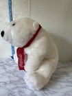 Vintage 1993 Coca Cola Coke White Polar 12  Teddy Bear Plush Toy