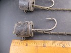 Rare Unique Style Vintage Saltwater Fishing Eel Skin Jig Striper Rig 2 Rigs
