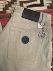 Vintage 90 s Nwt Moschino Jeans Size Sz 30 Cream Made In Italy Peace Sign Rare