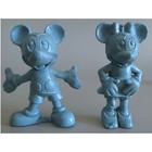 8 Vintage Disney Marx Rubber Figure Lot Mickey Minnie Donald Disney Pink   Blue