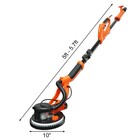 Electric Foldable Drywall Sander 6 Variable Speeds 750w With Vacuum   Led Lights