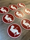 Widespread Panic -  Mikey Houser 3    Vinyl Sticker Uv water Resistant Crimson w