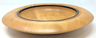 Sycamore Wood Bowl New Zealand Hand Turned Shallow Centerpiece Artist Signed 12 