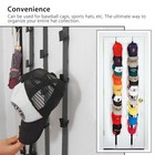 Baseball Cap Hat Rack Wall Door Hanger Holder Storage Organizer 16-80 Hooks Us