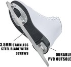 Mammygol Figure Ice Skates Womens Size 8 White Lace Up Beginner Skates