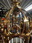 Pair Heavy Weight Solid Brass Polished Bronze Gothic Twisted 8 Light Lanterns