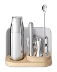 Caraway 9-piece Complete Bar Set With Organizer   Cocktail Shaker  Jigger  Gray