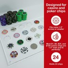 Oakmont Displays Casino Chip Display Holder For 24 Chips Or Coins   Wall   