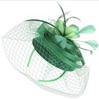  Plume Mesh Fascinator Headband Hair Clip Tea Party Hats Hair Clip Women Wedding