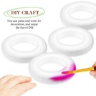 30 Pcs Foam Round Circles Wreath Forms For Crafts Christmas Holiday Decorations