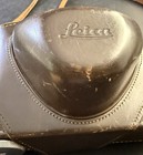 Vintage Leica Camera Brown Leather Hard Case Ernst Leitz Wetzlar  empty  Vj02