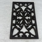 Cast Iron Trivet For Hot Plate Kitchen Rectangle Rectangular Heavy Vintage Foot