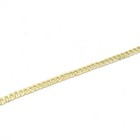 18k Layered Real Gold Filled Anklet Bracelet Cuban Links 10 