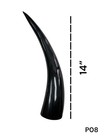 One Medium Polished Cow Horn   Real Horn   Viking Horn   Natural     p08