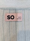 Girls Light Blue Knit Cardigan Sweater 