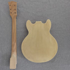 Diy Electric 339 Jazz Guitar  Kit Small Body Set Neck Semi Hollow Mahogany Neck