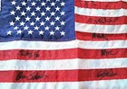 Miracle On Ice Signed Usa Flag 1980 Usa Hockey Winter Olympics 1980 Lake Placid