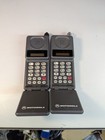 2 Vintage Motorola 90s Brick Flip Cell Phone  Model 34013warsa - Untested