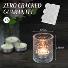 6 Pack Glass Votive Candle Holders Clear Tealight Candle Holders In Bulk Vint   