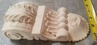 7-3 4 h X 3-3 4 w X 2 d Hand Carved Solid Wood Leaf Corbel Onlay Furniture New
