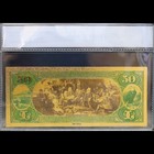 Gold 1875  50 Fifty Dollars Banknote Collectible With Bag   Certificate