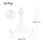 12pcs 9 4  Easel Plate Holder  Plastic Folding Display Stand Clear For Home