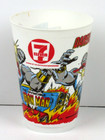 7-11 Marvel Slurpee Cup Iron Man daredevil 1977 Series 3 5  Diameter 5  Tall Vg