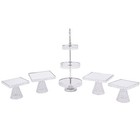 5-piece Set Dessert Display Rack Cupcake Cake Stand For Party Wedding Decorate