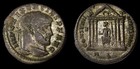 Maxentius goddess Roma In Temple  Rare Rome Mint  Large 25 5mm Roman Empire Coin