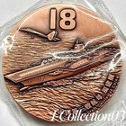 2025 China The Third Aircraft Carrier   fujian Copper Medal 80mm With Coa Box