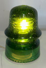 7-up Green Brookfield New York Glass  Insulator  Strong Color