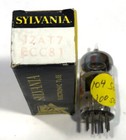 Vintage Sylvania 12at7  Ecc81 Vacuum Radio Amplifier Tube Tv7 Tested S41