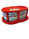 Vintage Budweiser Handmade Crochet  Red Hat 