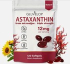 Astaxanthin 12mg 120 Softgels  4 Month Supply triple Strength non-gmo eye Health