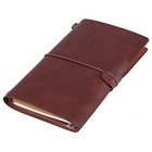Travel Notebook classic Pu Leather Cover Travel Journal Dark Brown