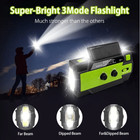 4000mah Emergency Radio Crank Solar Hand Weather Power Bank Charger Flash Light