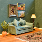 Modern Dollhouse Furniture On 1 12 Scale Of Miniature Sofa For Dollhouse Living