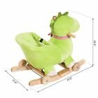 Kids Horse Rocking Toy Plush Baby Ride-on Toys Dinosaur Rocker With Nursery Song