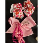 Jojo Siwa H e r  Hair Bows Set Of 5 Pink Teal Unicorn Hearts Sequins Rhinestones