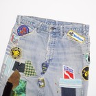 Vintage 1960s Levi 646 Bell Bottom Flared Patch Work Hippie Orange Tab Big E