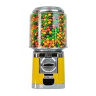 16 h Gumball Machine Vending Coin Bank Vintage Candy Dispenser Pc Yellow