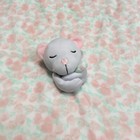 Elle   Jaye Bear Baby Security Blanket Large Lovey White Pink Floral Flowers