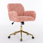 A a Furniture Office Chair artificial Rabbit Hair Home Office Chair With Golden 