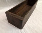 Vintage antique Treadle Sewing Machine Wood Drawer - Rustic Dark Aged Solid Oak