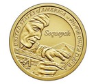 2017  Native American Sequoyah Dollar Coin --philadelphia Mint