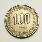 1972 Korea 100 Won  South Korea  Km  9