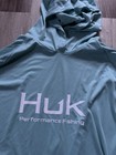 Huk Men s Pursuit Vented Long Sleeve Hoodie  Fishing Shirt With Hood Xxxl Nwt