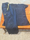 Lot Of 5 Navy Blue Scrubs - All Size Small small Tall Bottoms