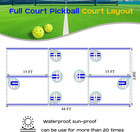 Pickball Court Stencil Kit     44x20 Ft Full-size Stencil