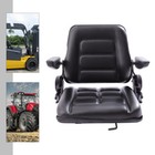 Universal Forklift Seat With Armrest Fordable Tractor Seat Adjustable Back Angle